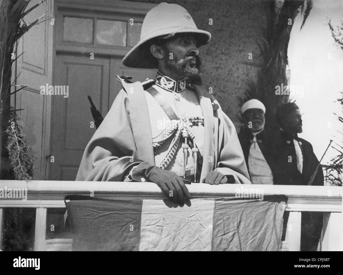 L'empereur Hailé Sélassié d'Ethiopie, 1935 Banque D'Images