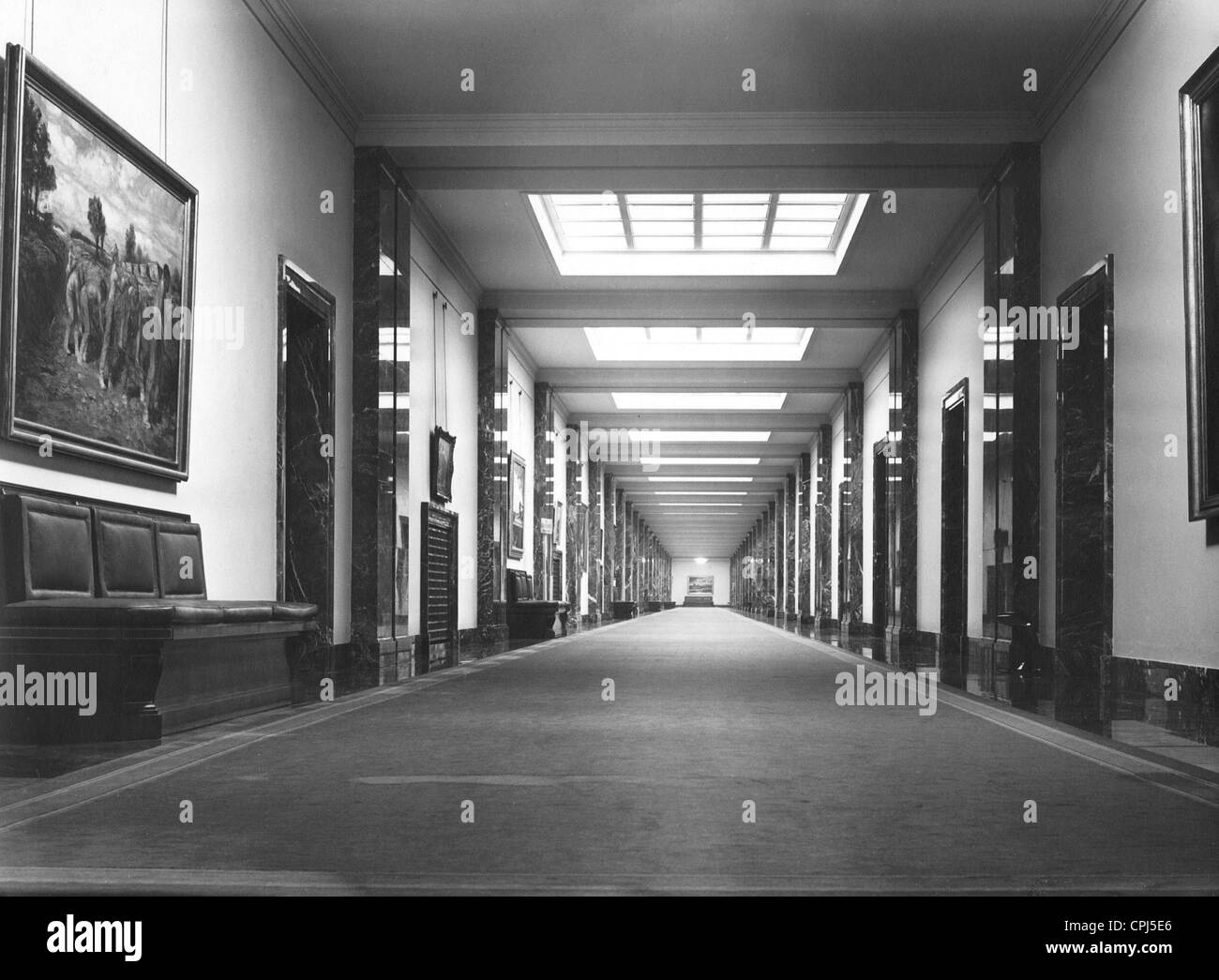 La vue de l'intérieur de la Chancellerie du Reich Banque D'Images