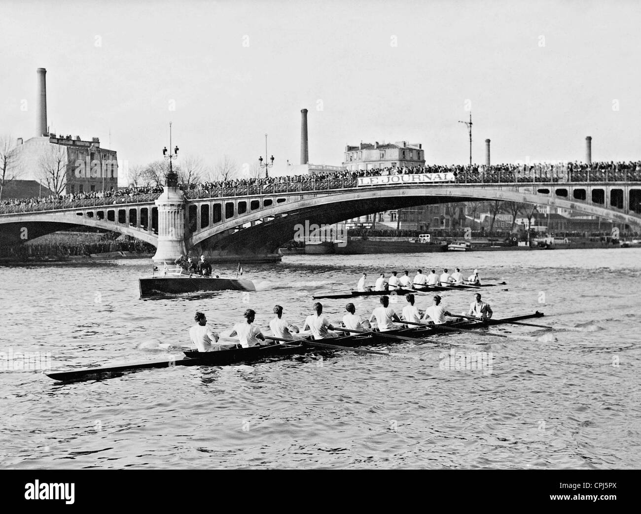 Championnat du monde d'aviron sur la Seine , 1937 Banque D'Images