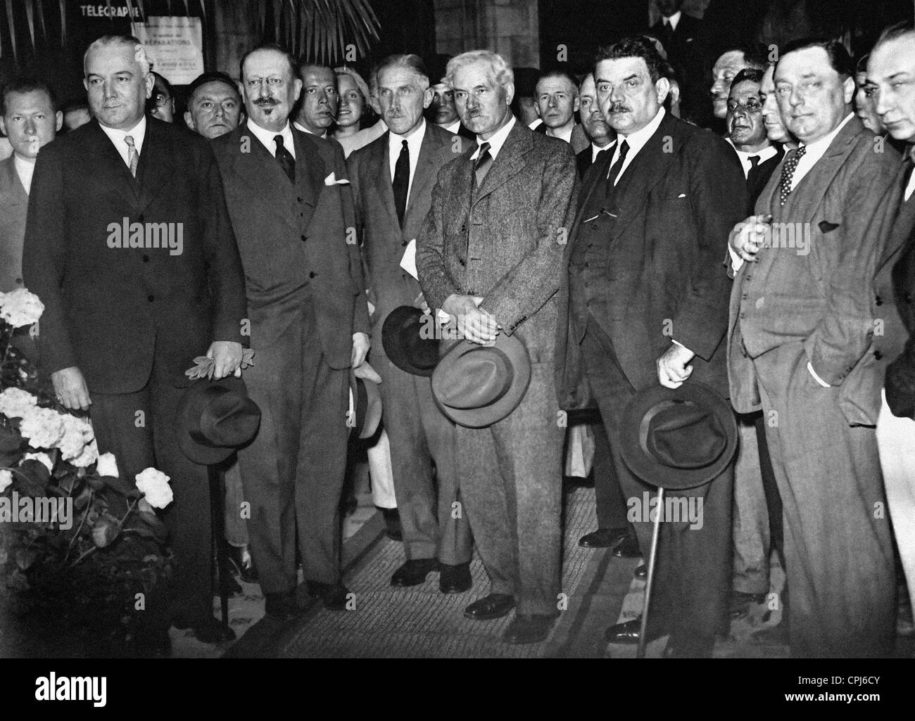 Conférence de réparation à Lausanne, 1932 Banque D'Images