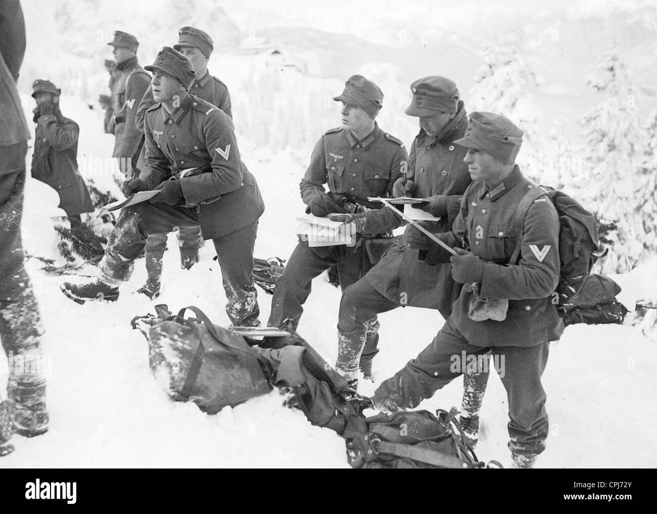 L'infanterie de montagne, 1935 Banque D'Images