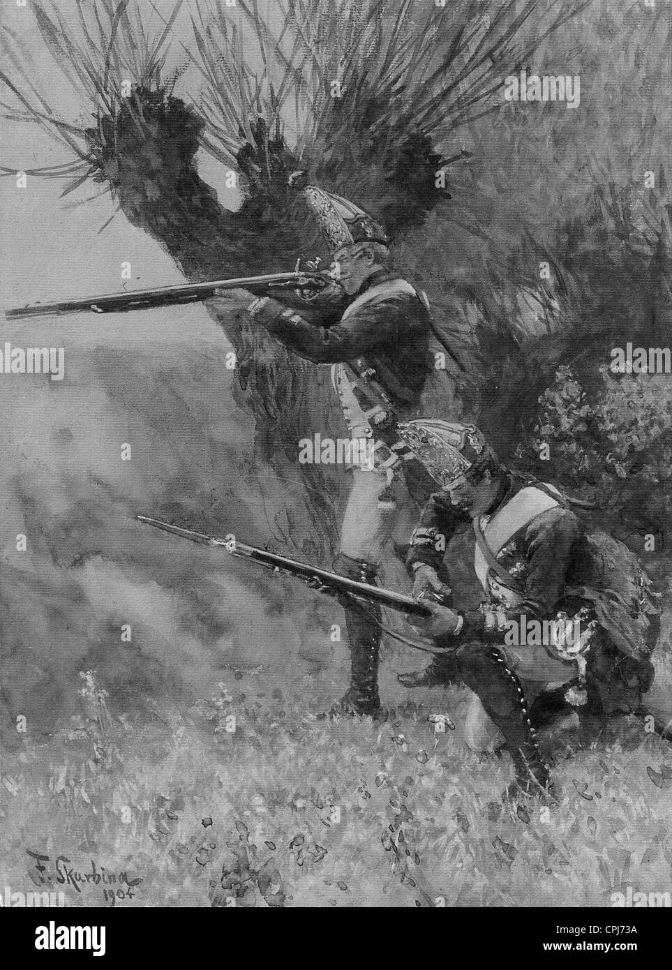 20 Soldats Zinnfiguren – Guerre De Sept Ans – Grenadiers Autrichiens – Étain 30 Mm