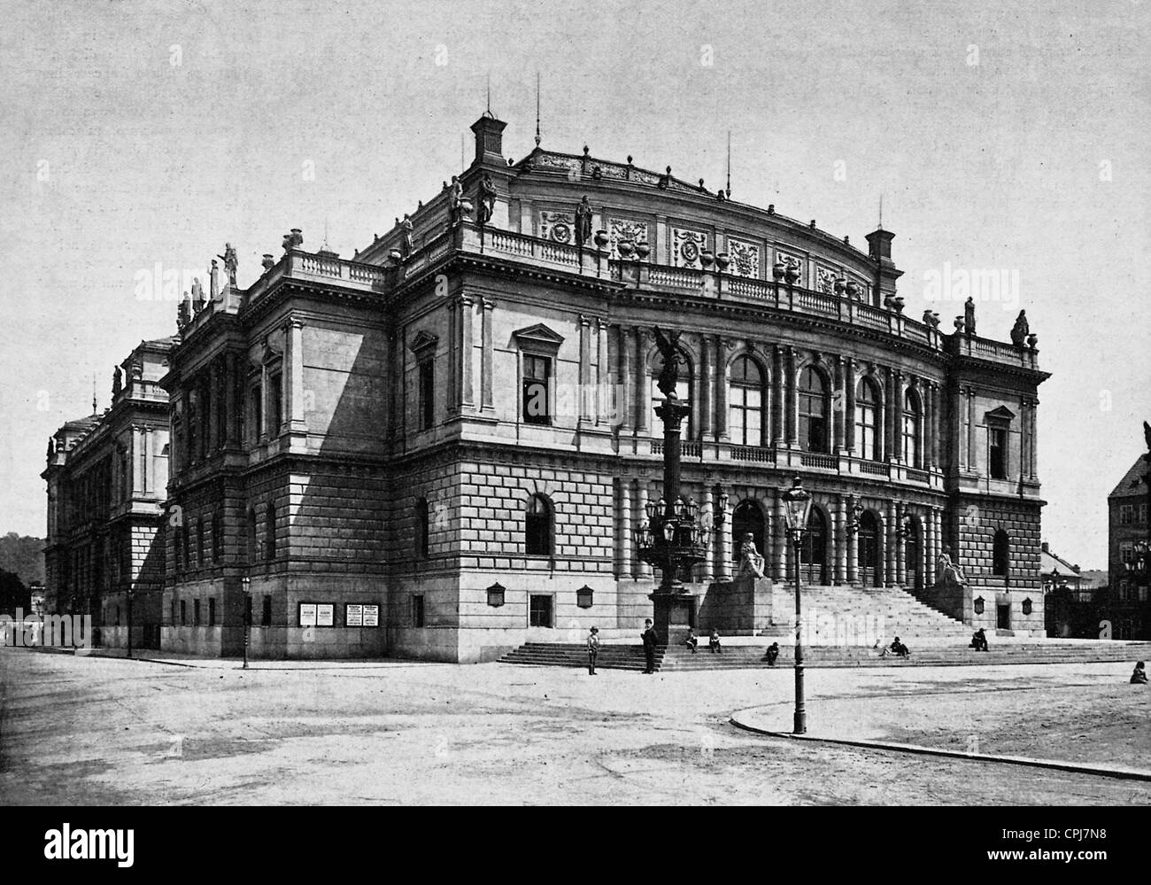 Le Rudolfinum de Prague Banque D'Images