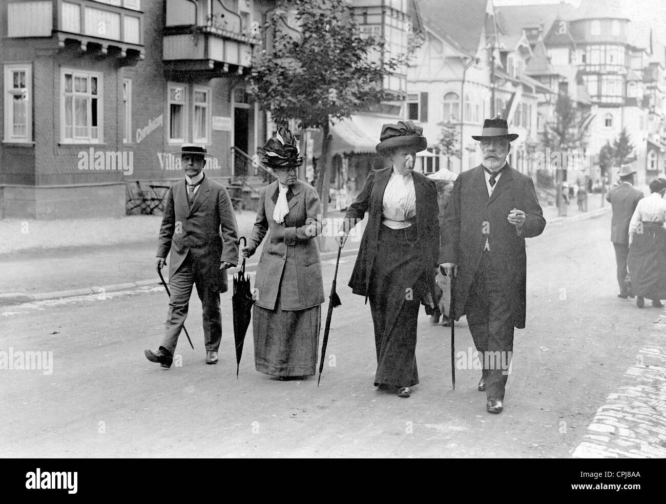 Le Maréchal von Bock und Polach en tant qu'invité d'été à Oberhof, 1912 Banque D'Images