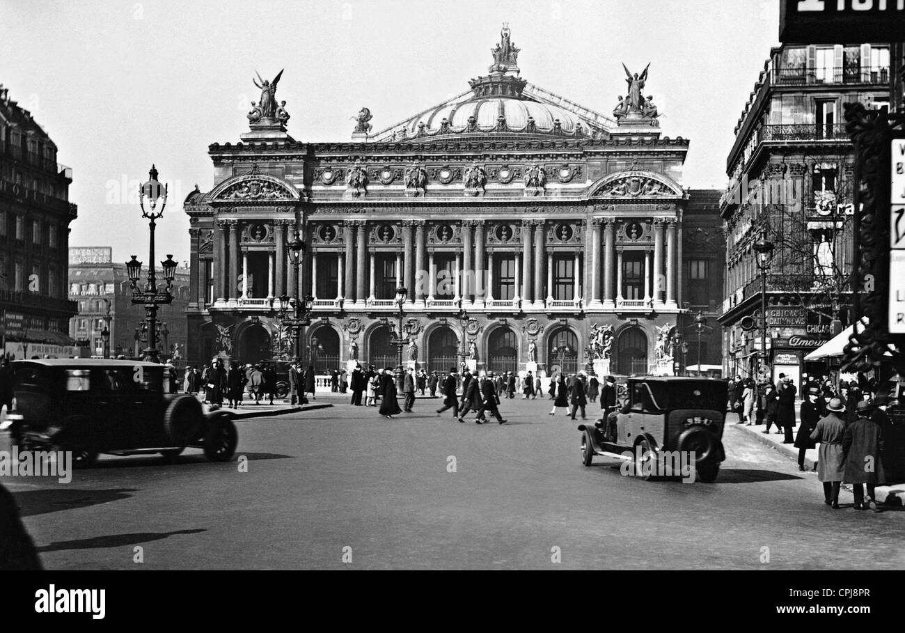 L'Opéra Garnier, 1931 Banque D'Images