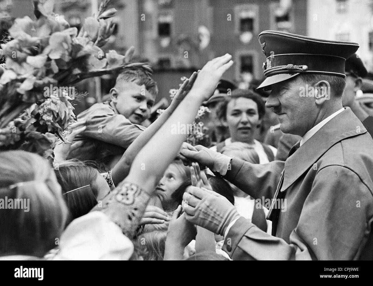 Adolf Hitler dans les Sudètes, 1938 Banque D'Images