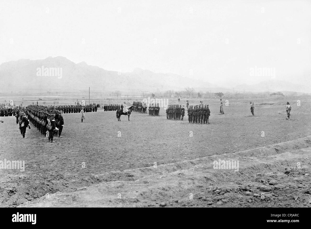 Exécution de peuple chinois dans Litzun, 1898-1914 Banque D'Images