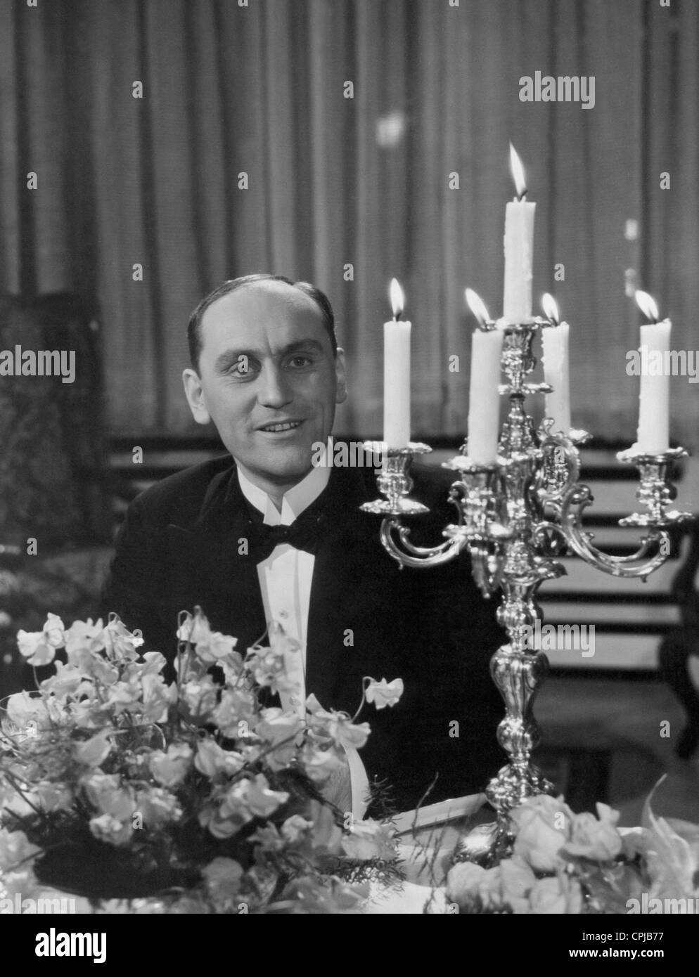 Bernhard Minetti dans 'Am seidenen Faden', 1938 Banque D'Images