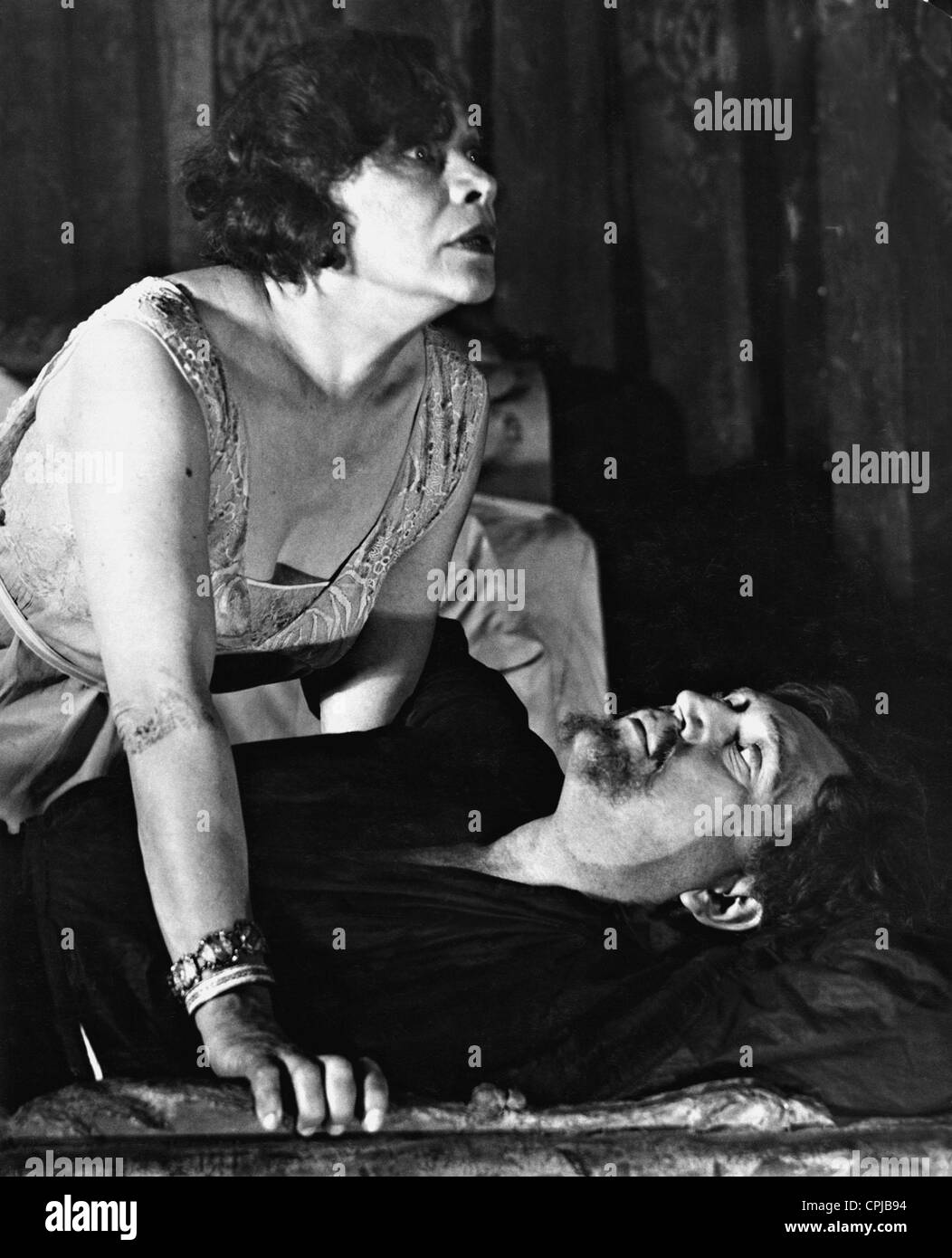 Tilla Durieux et Otto Lauber dans 'Chasse', 1929 Banque D'Images