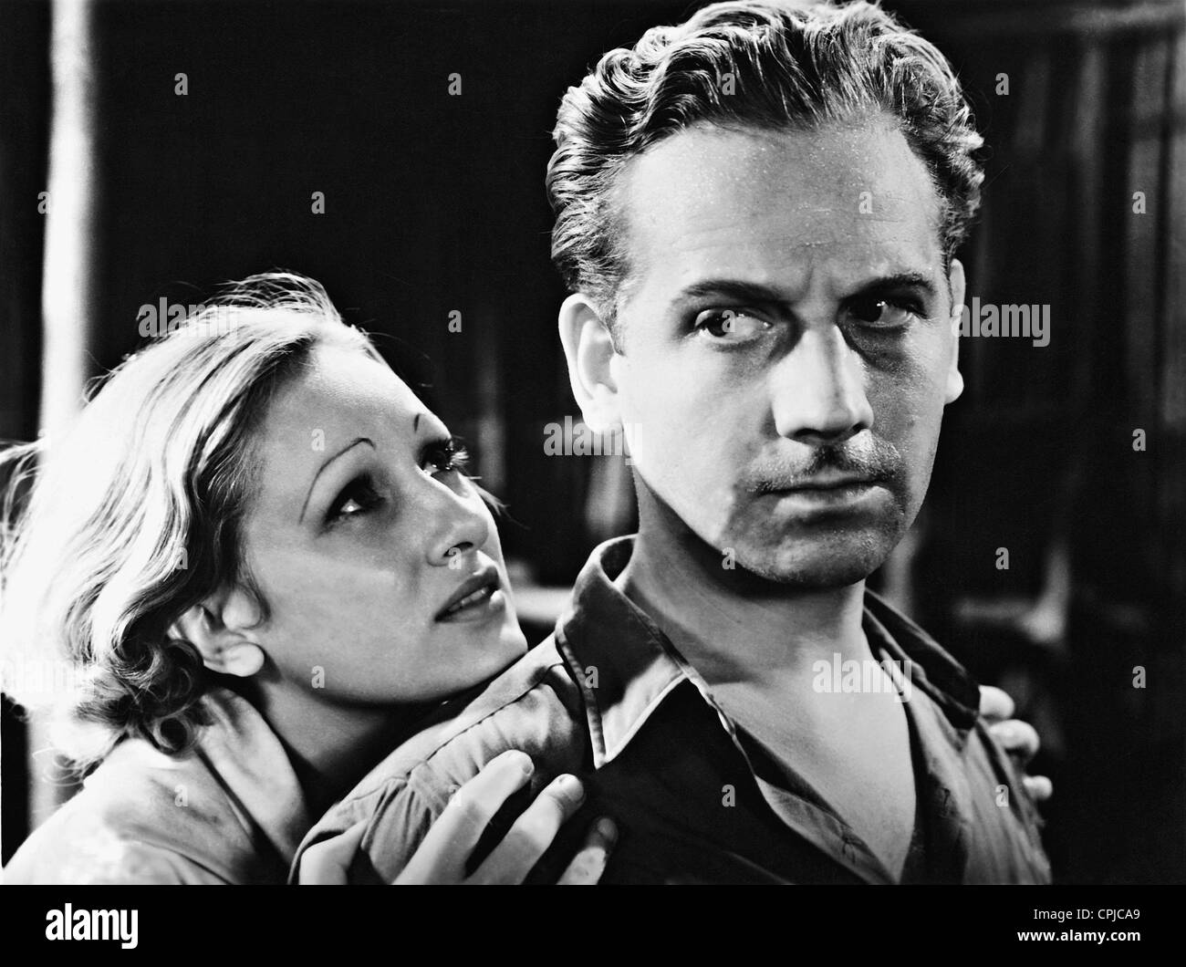 Tala Birell et Melvyn Douglas dans 'Nagana', 1933 Banque D'Images