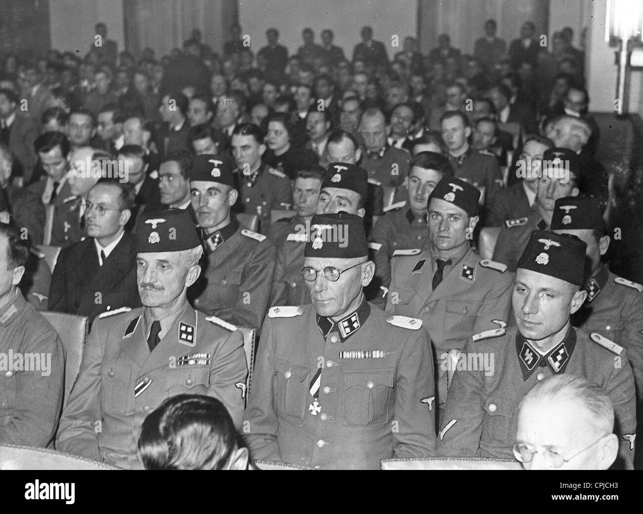 Les officiers bosniaques à Berlin, 1943 Banque D'Images