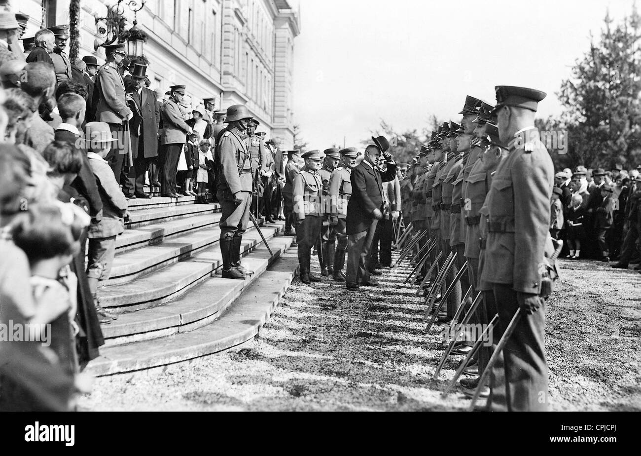 Carl Vaugoin avec l'armée autrichienne Banque D'Images