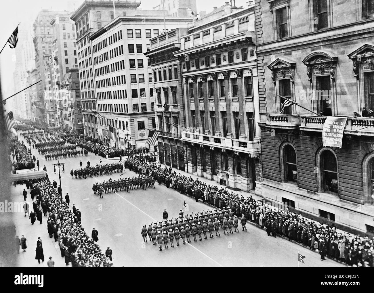 Le défilé de la Saint-Patrick à New York, 1938 Banque D'Images