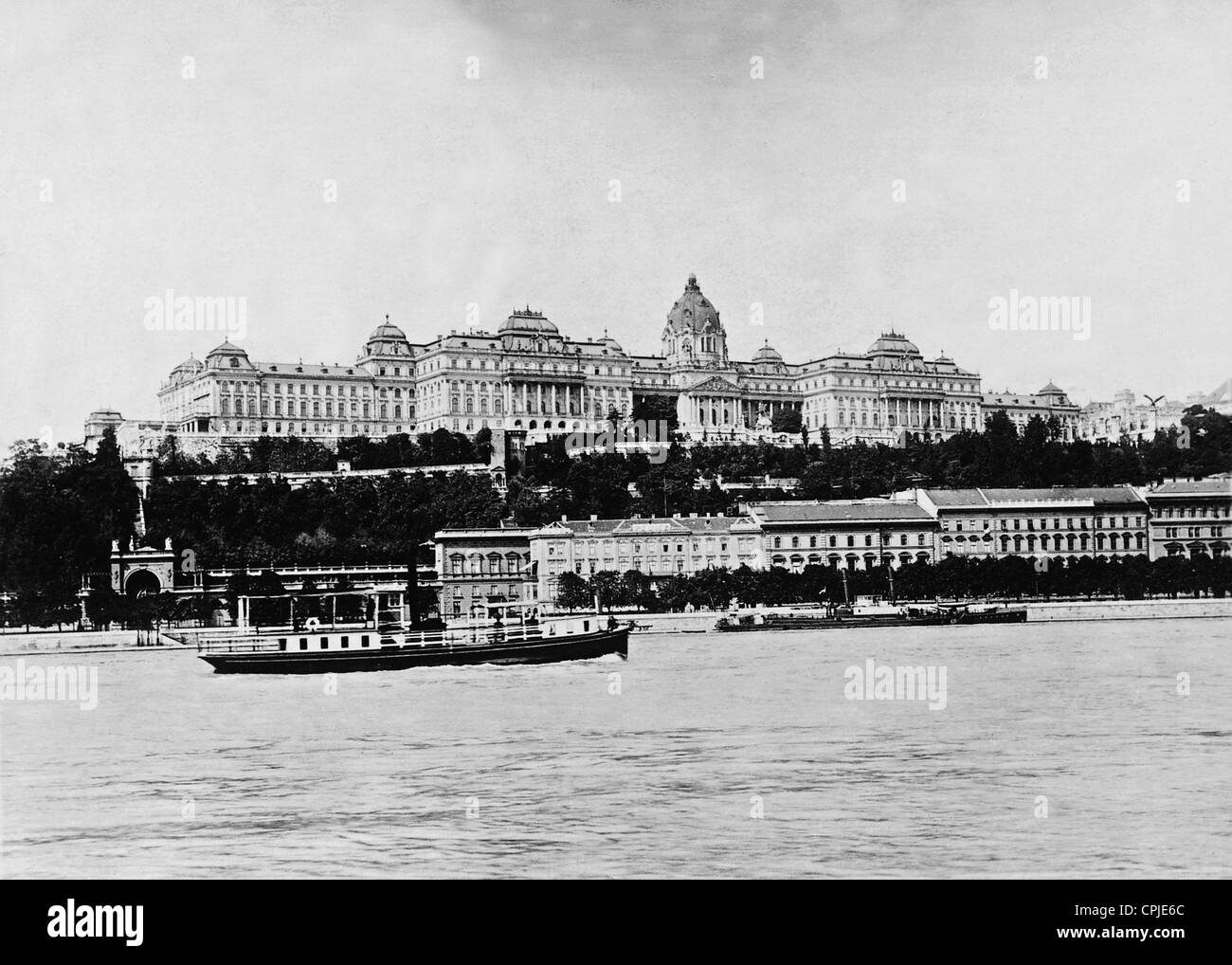 Château Royal de Budapest, 1918 Banque D'Images