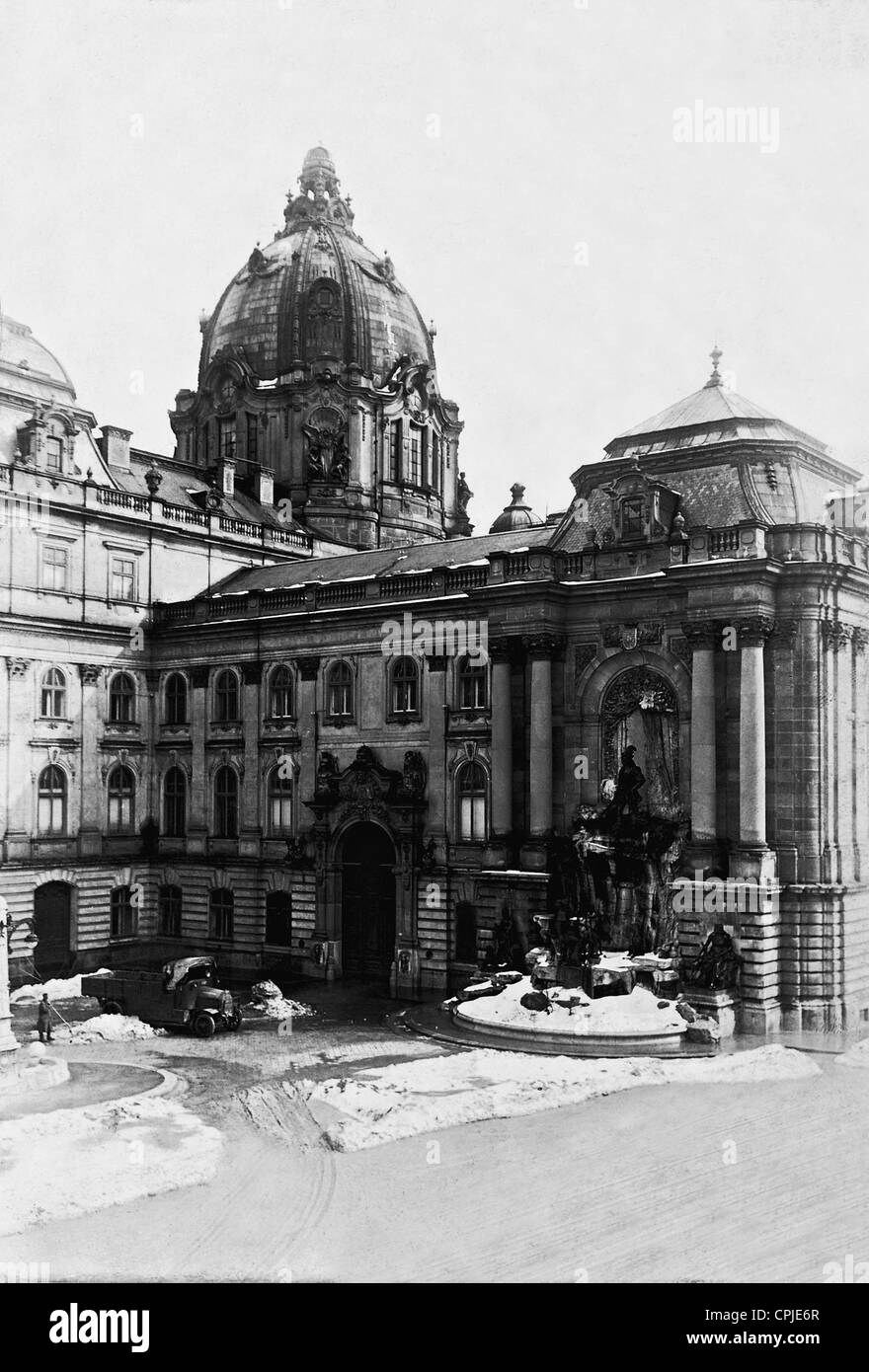 Château Royal de Budapest, 1918 Banque D'Images