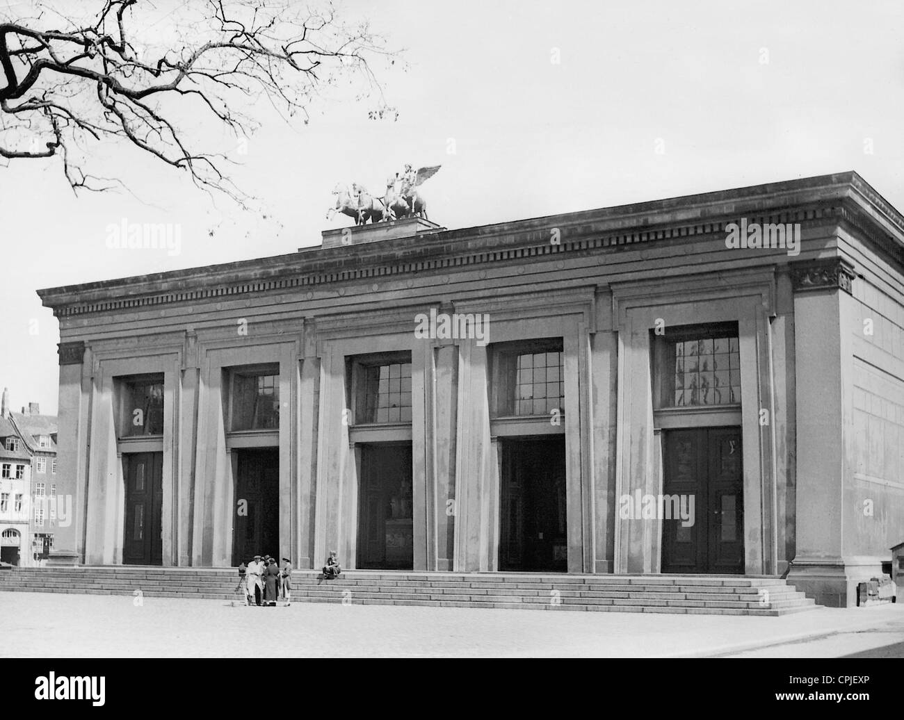 Le Musée Thorvaldsen à Copenhague, 1936 Banque D'Images