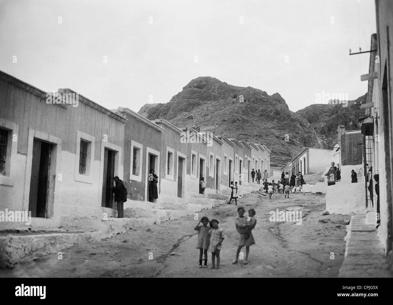 Les maisons en rangée à Almeria, 1939 Banque D'Images