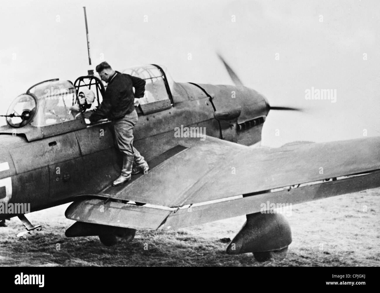 Avion de guerre allemand 'JU 87' 1940 Banque D'Images