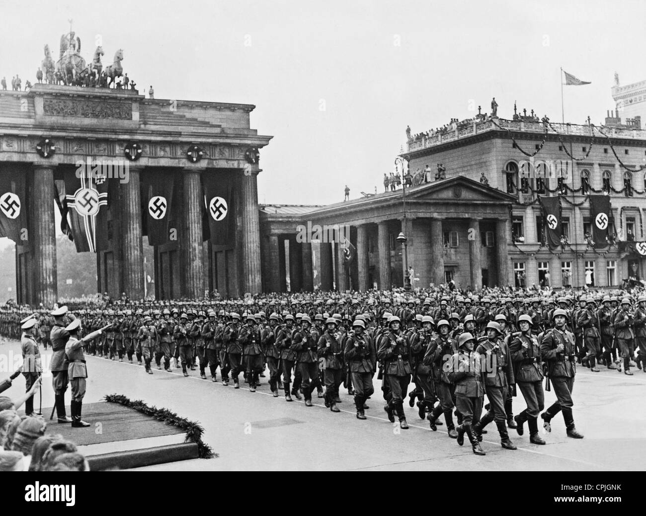 La revue de la victoire de la Wehrmacht à Berlin, 1940 Banque D'Images