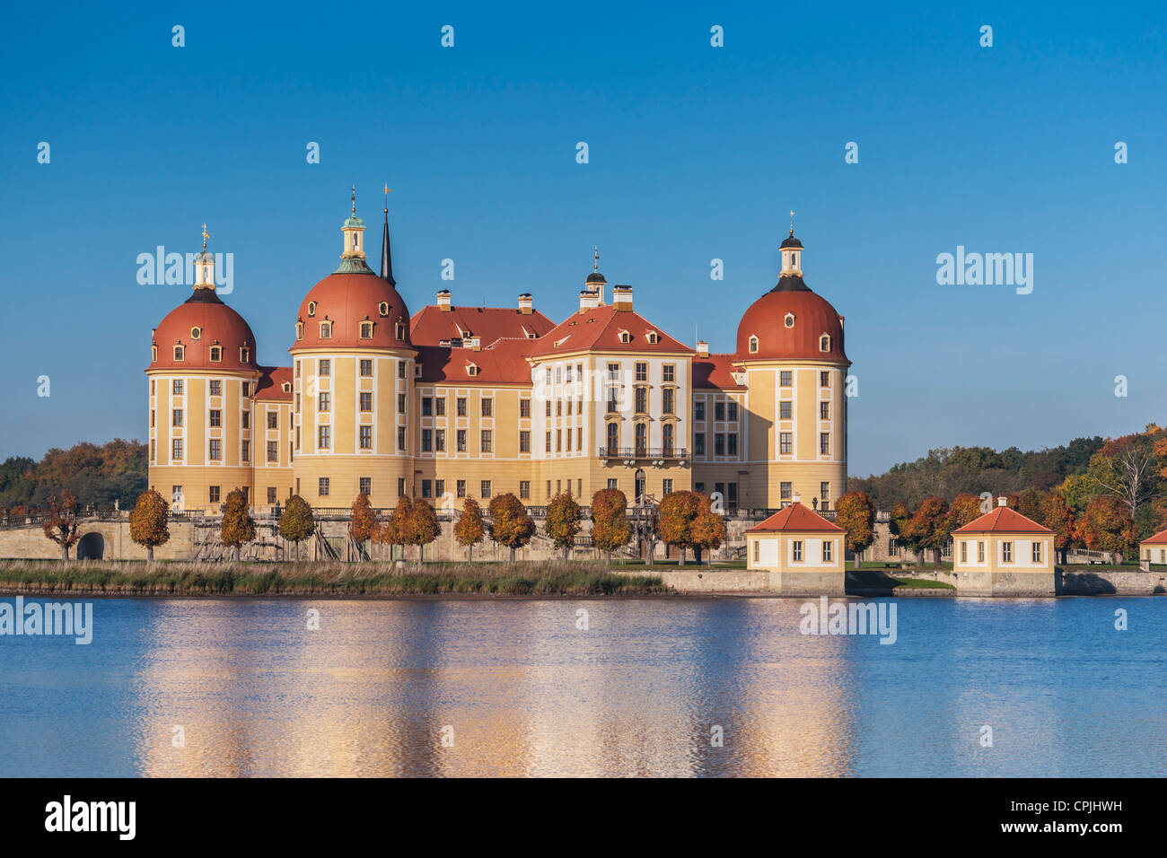 Schloss Moritzburg, Sachsen Deutschland, Europa | Château de Moritzburg, Saxe, Allemagne, Europe Banque D'Images