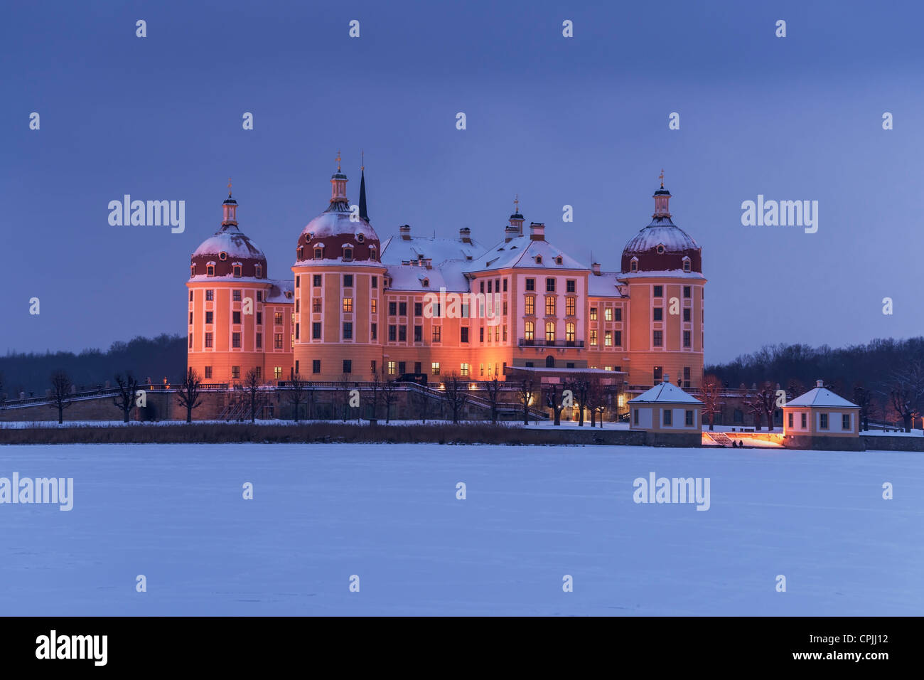 Schloss Moritzburg, Sachsen Deutschland, Europa | Château de Moritzburg, Saxe, Allemagne, Europe Banque D'Images