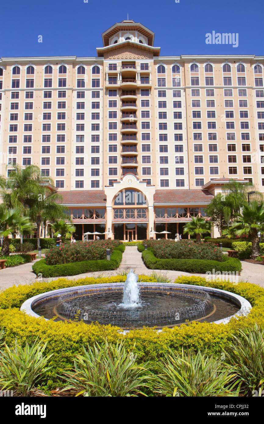 Orlando Florida, Rosen Shingle Creek Water, hôtel hôtels hôtels hôtels hôtels motels Inn motel, complexe, extérieur avant, entrée, propriété, aménagement paysager, fontaine, v Banque D'Images