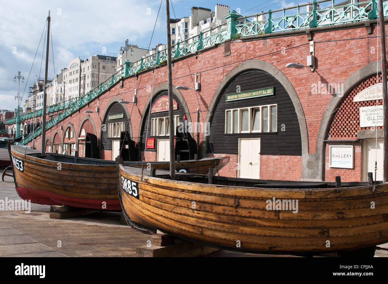 Front de mer de Brighton le musée de la pêche Banque D'Images