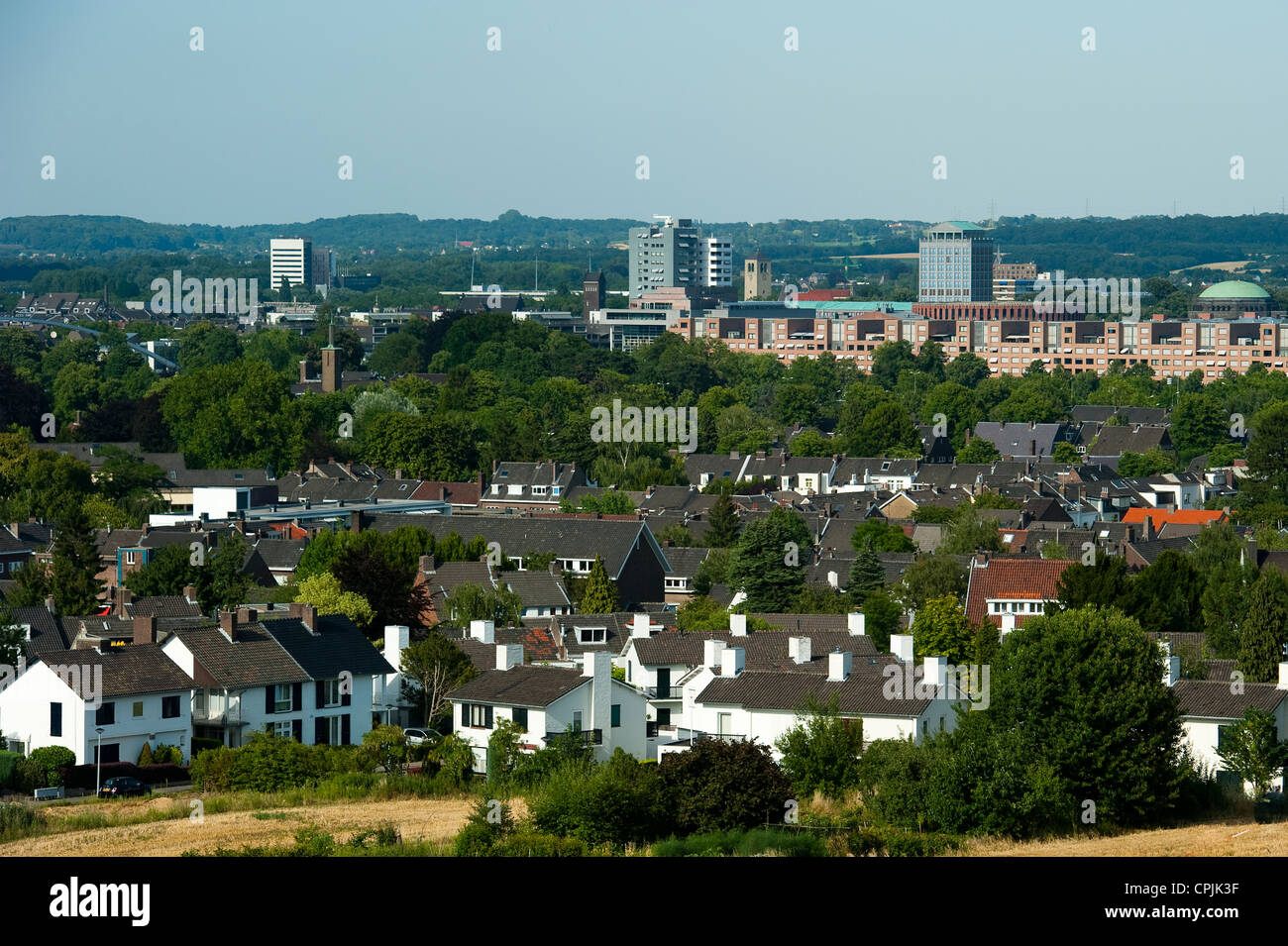 Vue sur la ville, Maastricht, Limbourg, Pays-Bas, l'Europe. Banque D'Images