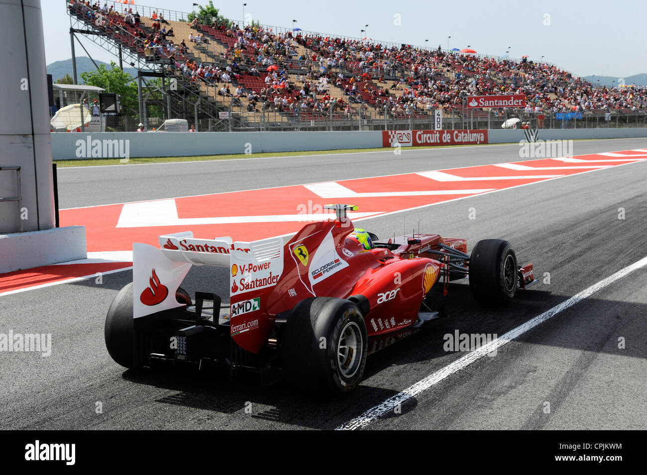 Felipe Massa (BRA) Ferrari F2012 pendant le Grand Prix de Formule 1 d'Espagne 2012 Banque D'Images