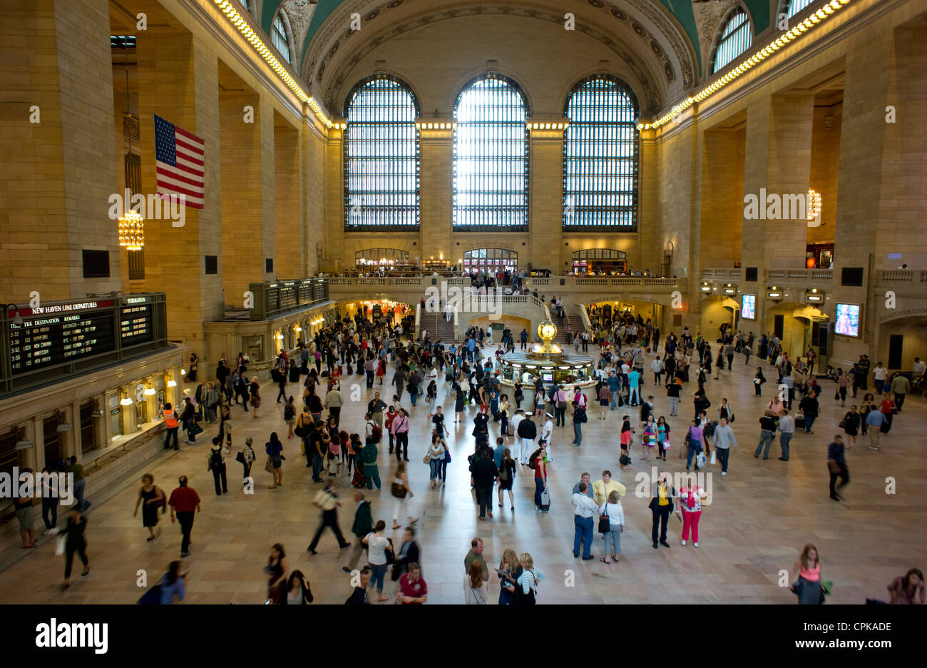 La foule des banlieusards à Grand Central Station à New York City Banque D'Images