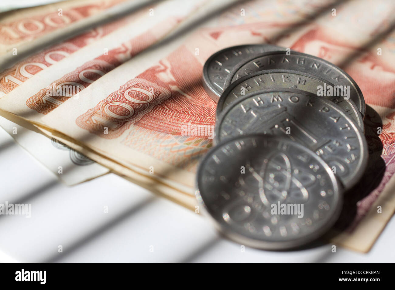 La Monnaie Grecque Drachme Drachmes Argent Comptant - 