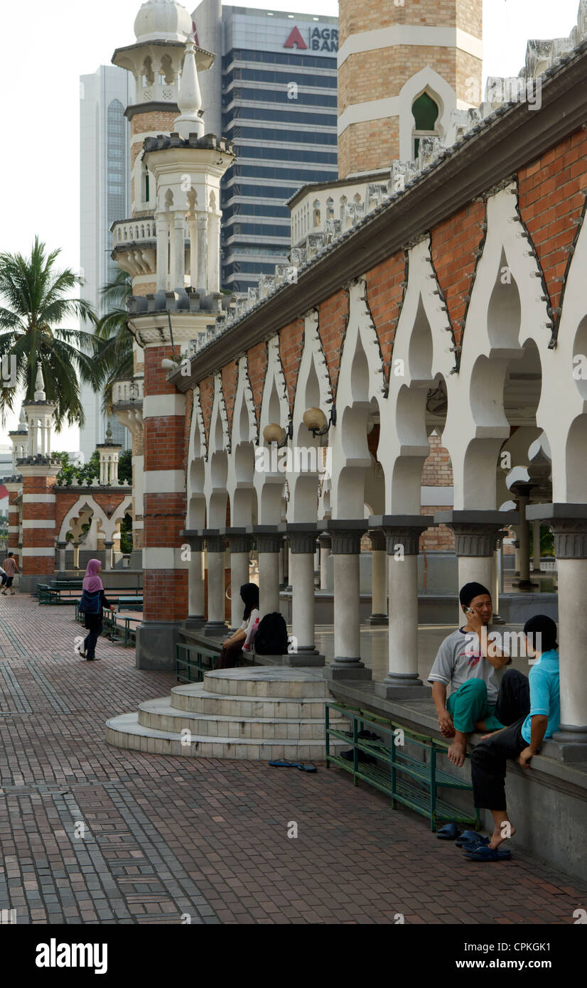 Masjid Jamek, la plus ancienne mosquée du KL, Kuala Lumpur, Malaisie Banque D'Images