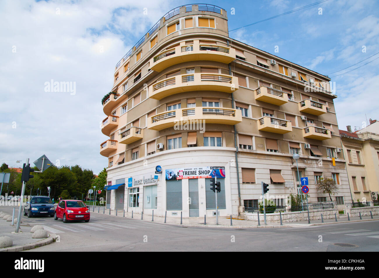 Scène de rue Veli Varos Split central district côte Dalmate Croatie Europe Banque D'Images