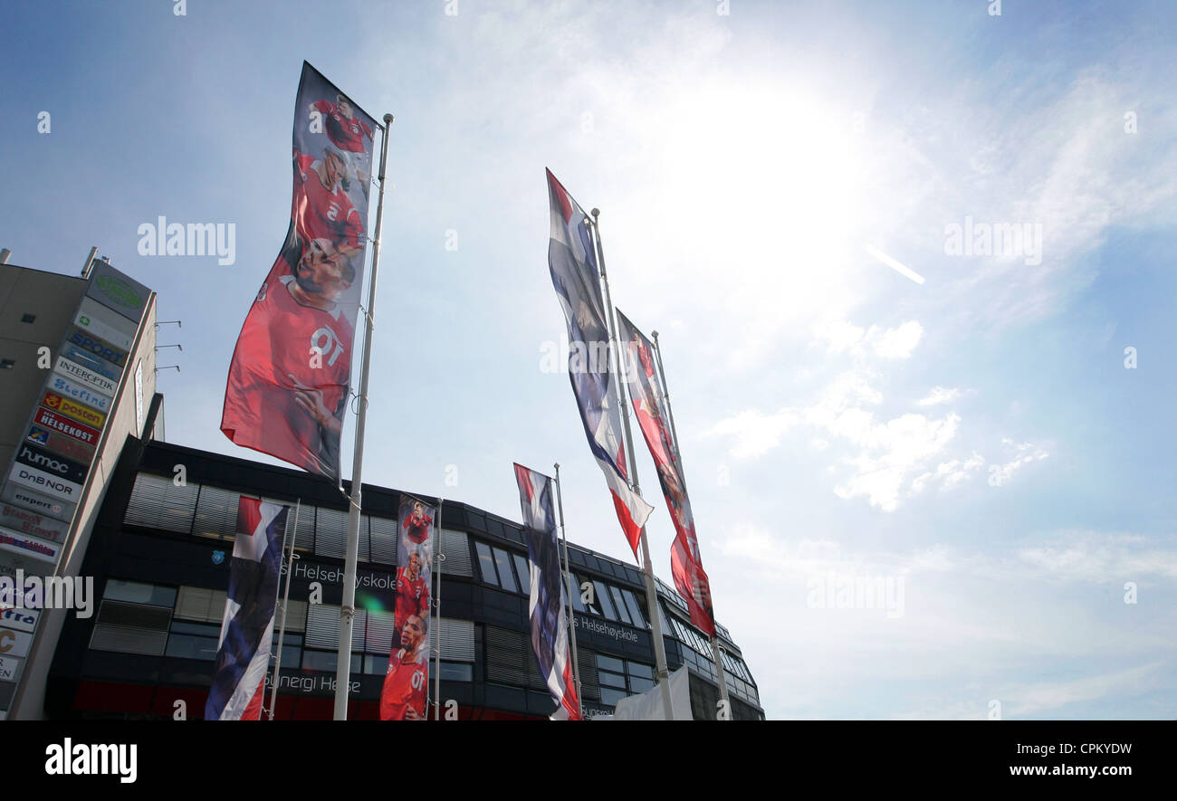 Le stade Ullevaal home à Valerenga et l'équipe nationale de football de la Norvège Banque D'Images