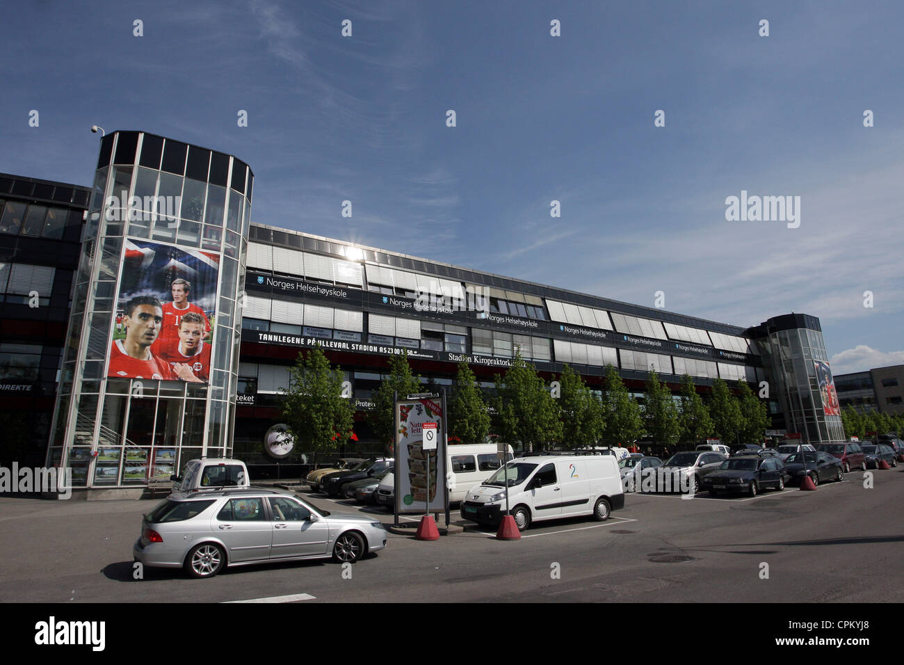 Le stade Ullevaal home à Valerenga et l'équipe nationale de football de la Norvège Banque D'Images