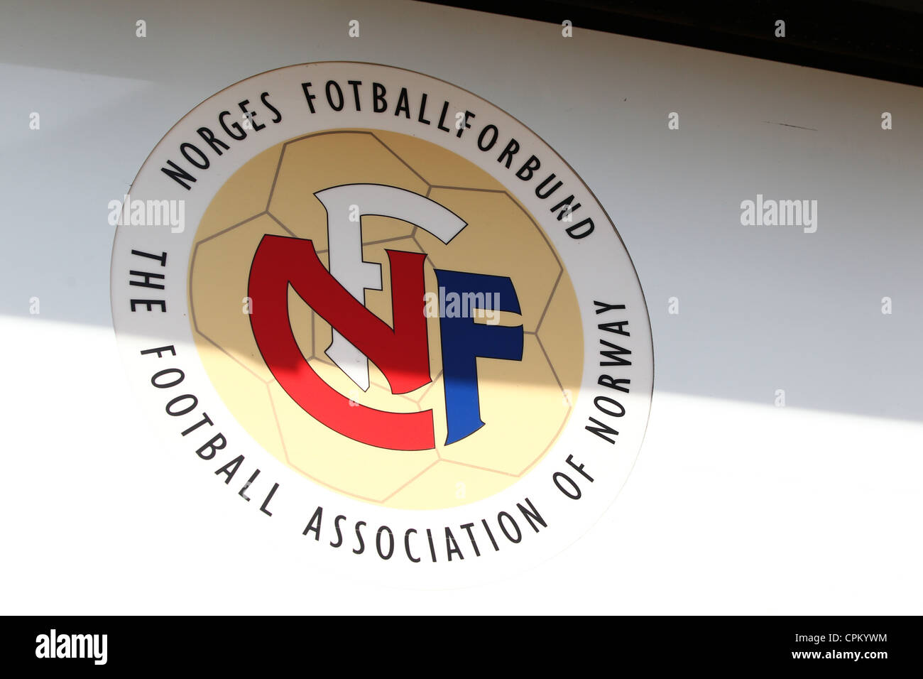 La Norges Fotballforbund - l'Association de football de la Norvège au stade Ullevaal Banque D'Images