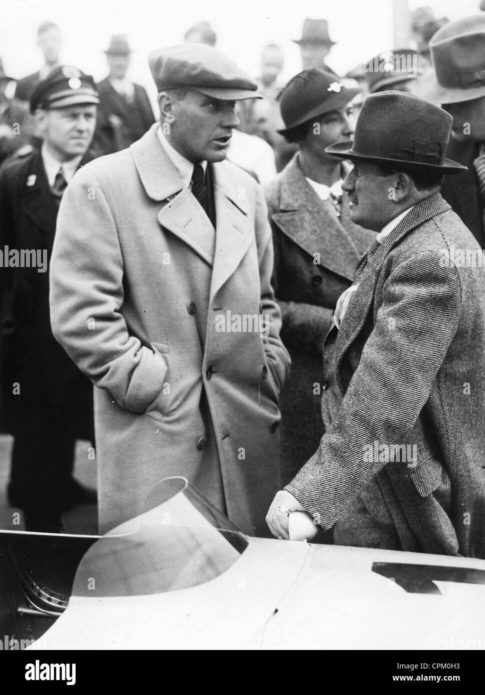 Hans coincé avec Ferdinand Porsche, 1935 Banque D'Images
