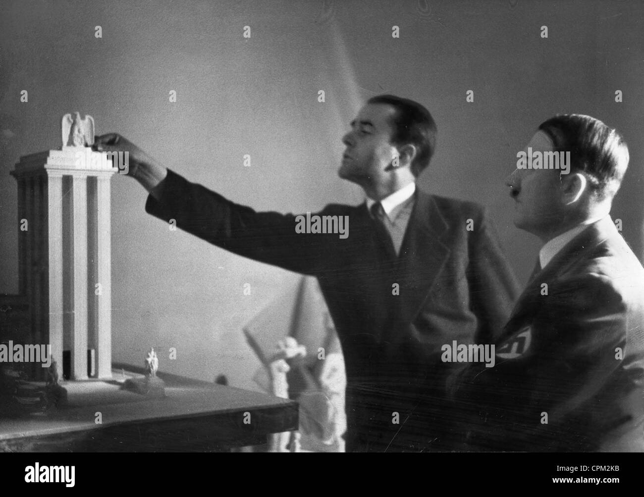 Albert Speer et Adolf Hitler, 1937 Banque D'Images