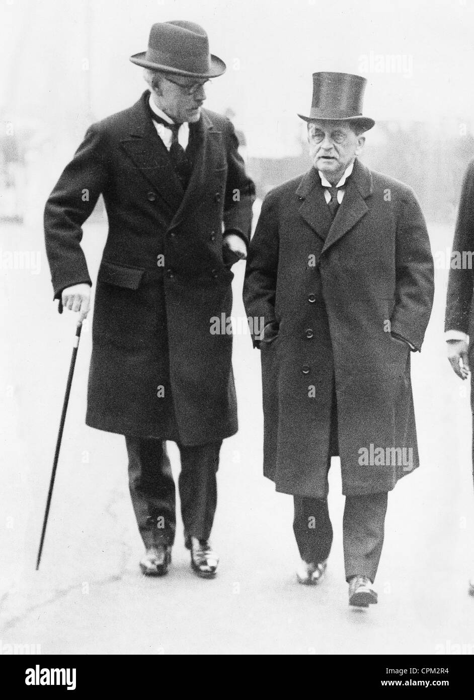 Le premier ministre Ramsay MacDonald et de l'écrivain James Barrie, 1933 Banque D'Images