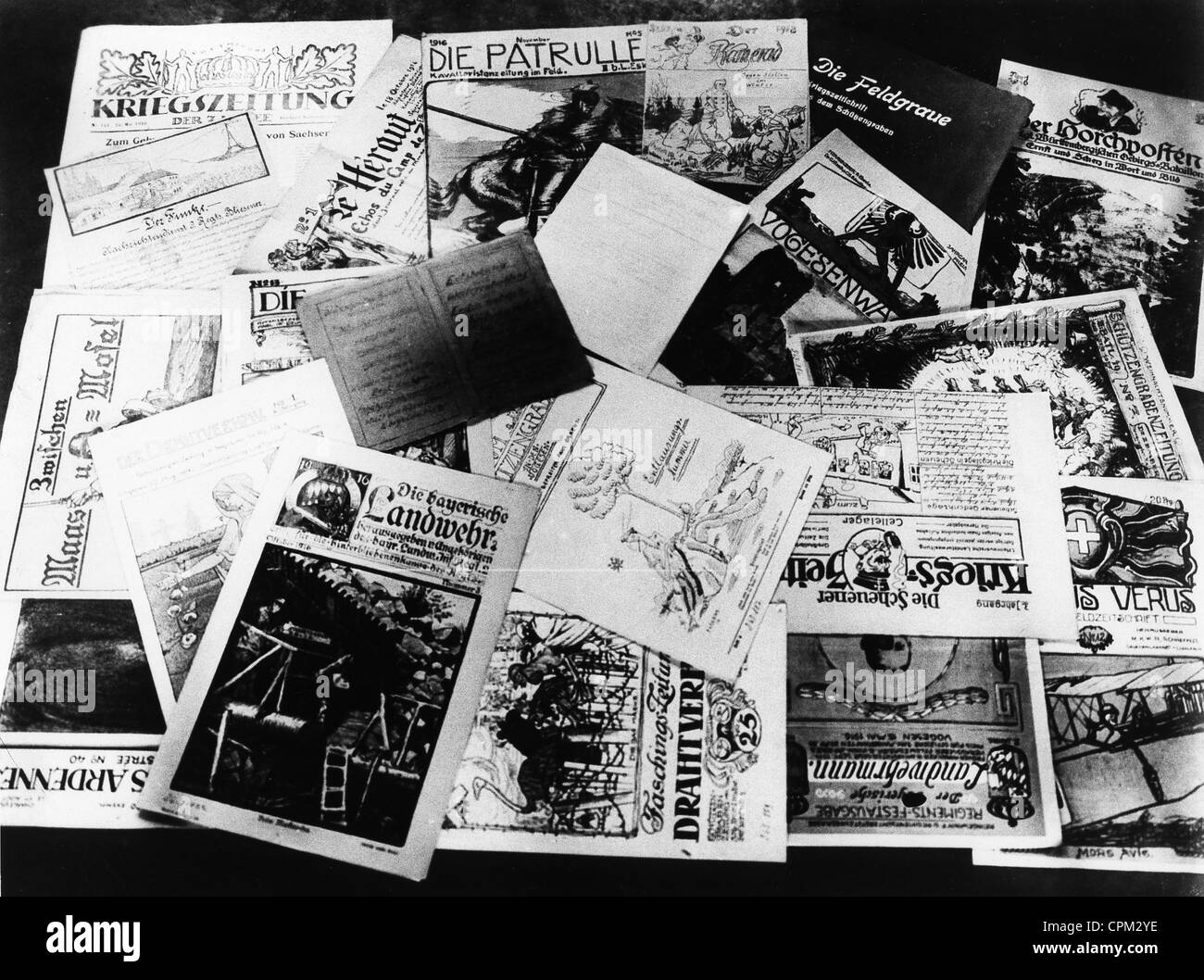 Divers journaux avant de la Seconde Guerre mondiale Banque D'Images