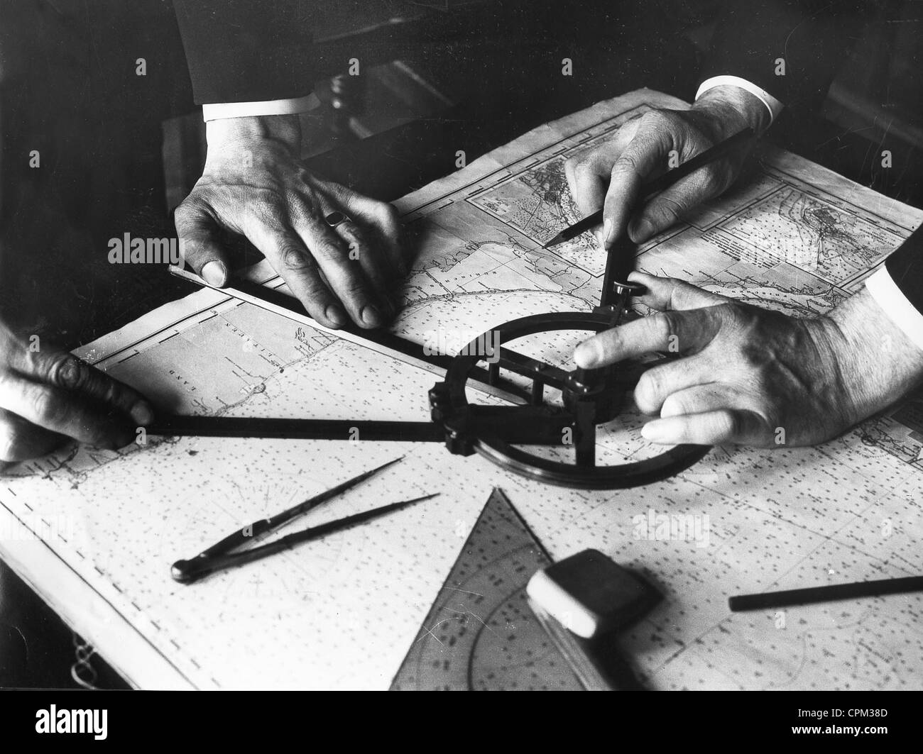 Instruments de navigation, 1936 Banque D'Images