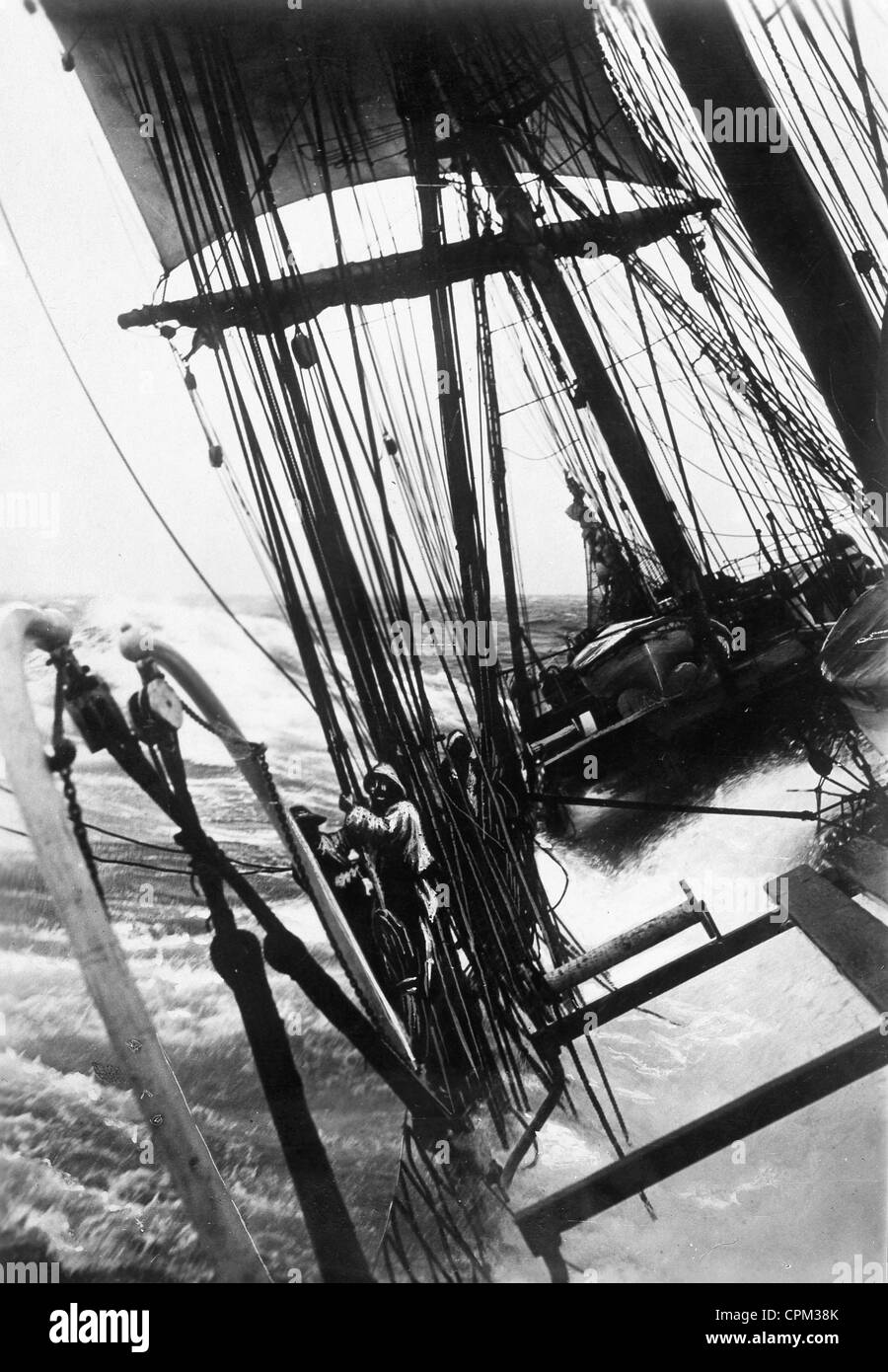 Bateau à voile dans la tempête, 1934 Banque D'Images