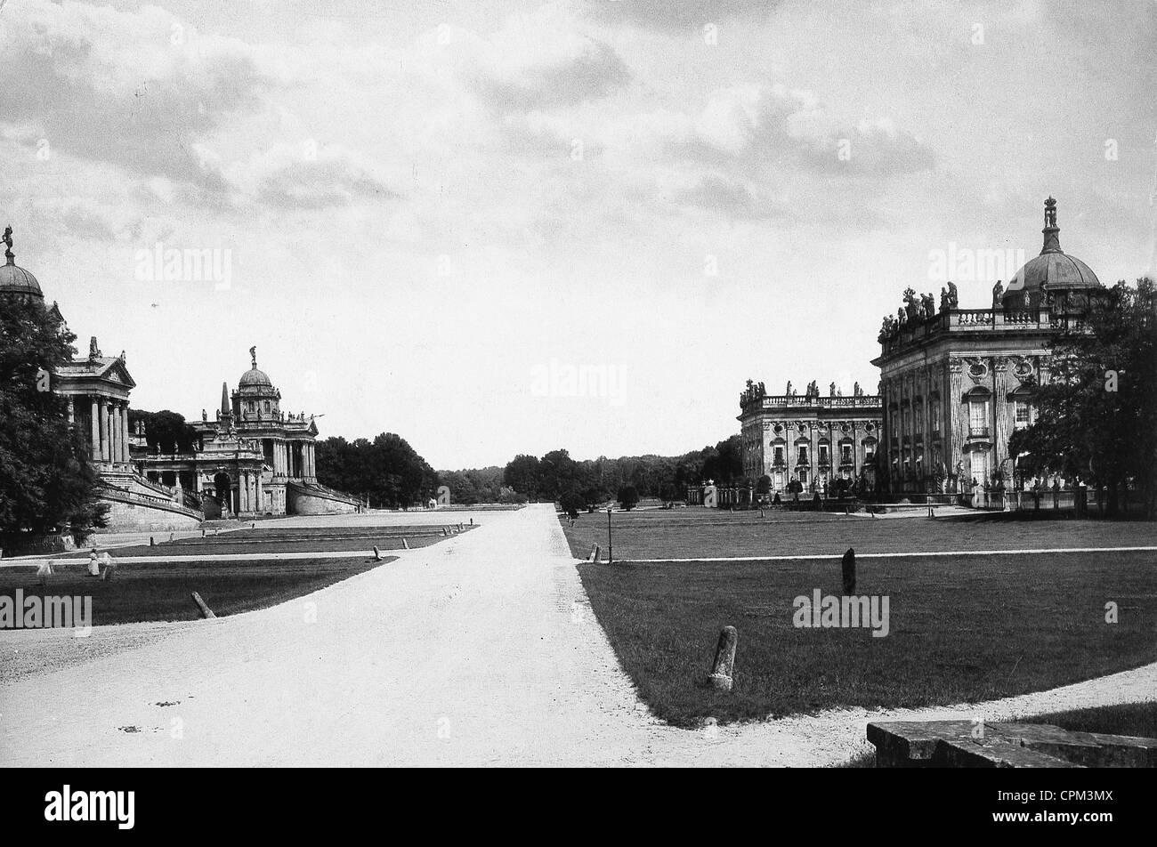 Le nouveau palais de Potsdam, autour de 1910 Banque D'Images