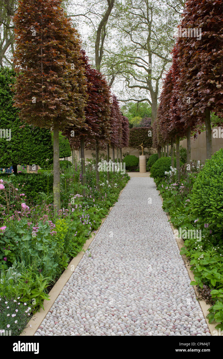 Le Bicentenaire Laurent-Perrier Jardin de RHS Chelsea Flower Show 2012. Banque D'Images