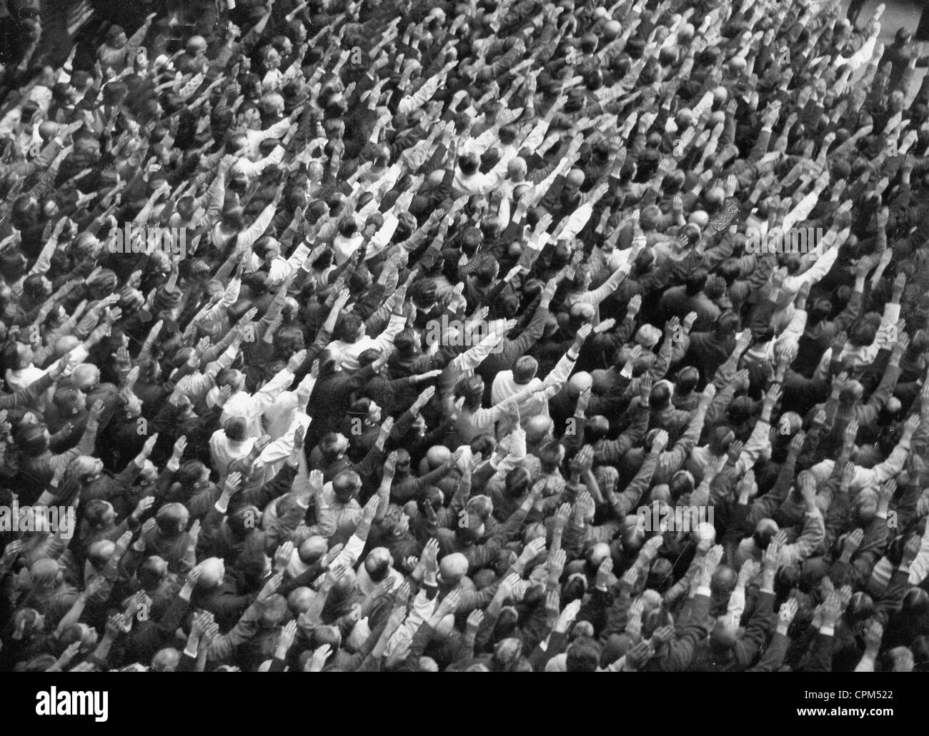 Après une foule de discours d'Hitler, 1933 Banque D'Images