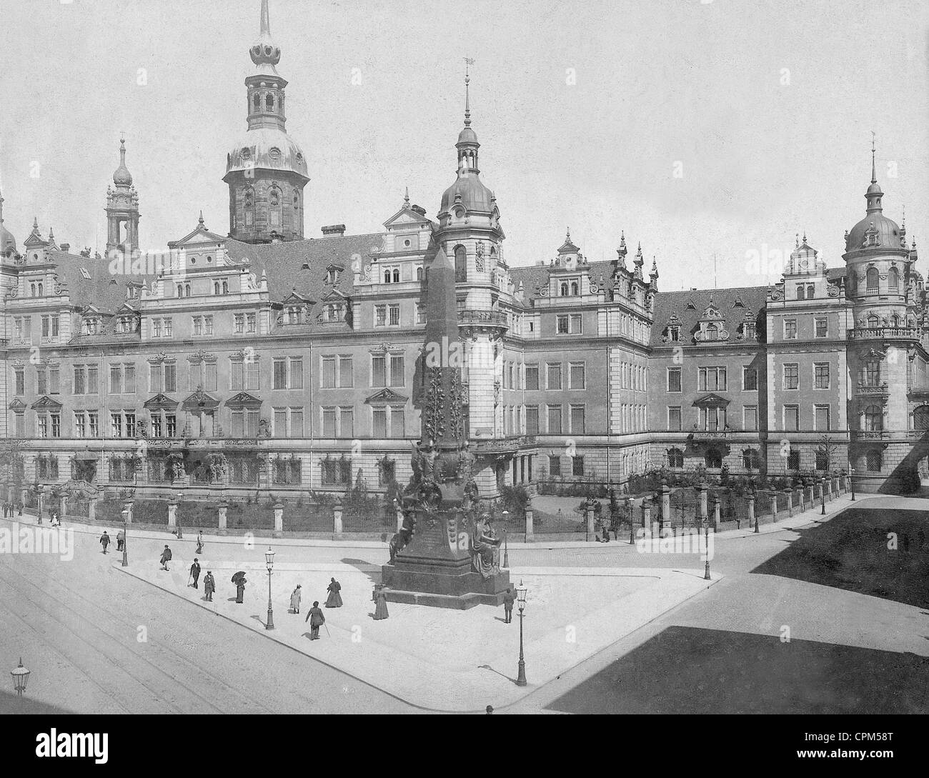 Le Château Royal de Dresde, vers 1905 Banque D'Images
