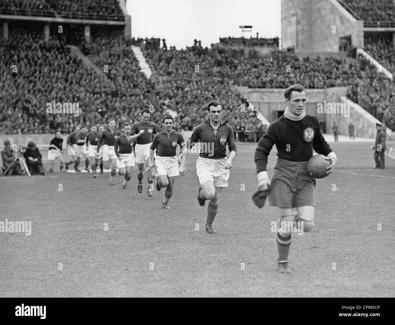 Match de football entre l'Allemagne et la Yougoslavie, 1939 Banque D'Images