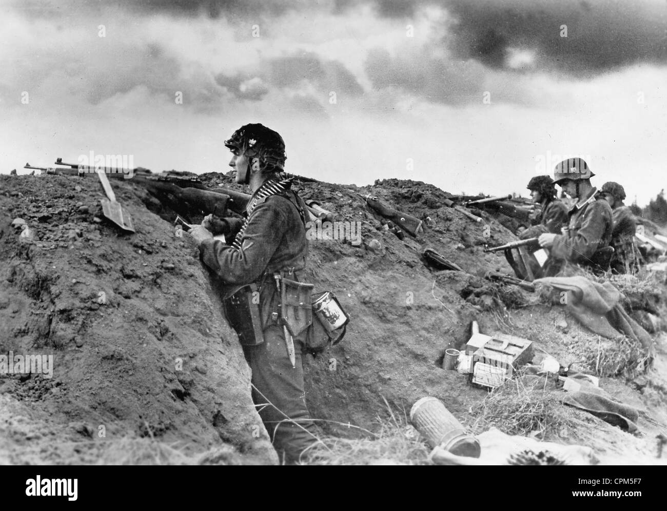 Les soldats allemands sur le front de l'Est, 1943 Banque D'Images