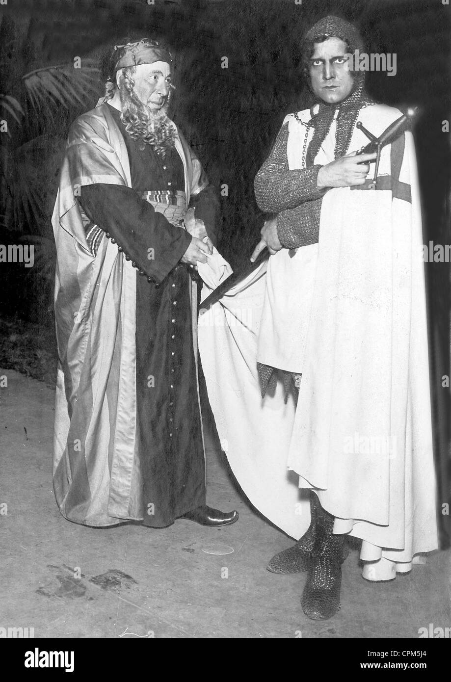 Max Pategg et Alfred Braun dans "Nathan le Sage", 1920 Banque D'Images