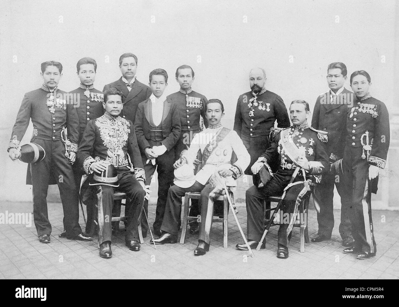 Le roi Chulalongkorn de Siam, 1900 env. Banque D'Images